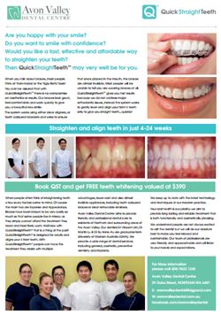 thumbnail view of quick straight teeth pdf flyer from avon valley dental centre in northam.