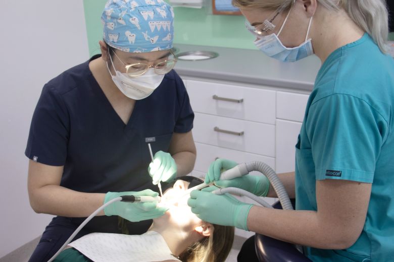 root canal treatment being performed